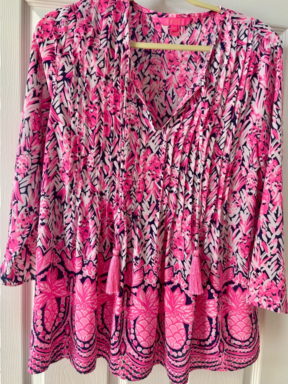 Lilly Pulitzer sz M Marilina tunic High Tide Citrus Kiss print